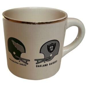 Vintage Superbowl XV Philadelphia Eagles Vs Oakland Raiders Coffee Tea Mug
